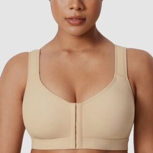 NWOT DELIMIRA Front Closure Posture Wireless Back Support Full Coverage Bra 46C